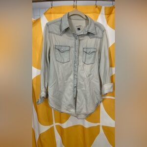 Oversized button down